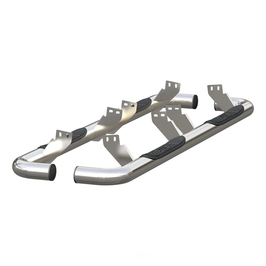 ARIES 3" Round Polished Stainless Side Bars 204075-2 fits Hummer H2 - Additional View 6