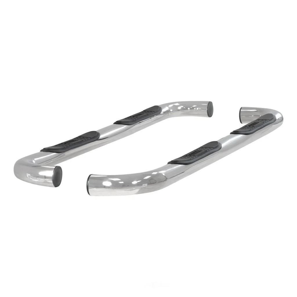 ARIES 3" Round Polished Stainless Side Bars 204076-2 fits Hummer H3 - Additional View 6