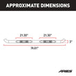Load image into Gallery viewer, ARIES 3" Round Polished Stainless Side Bars 205008-2 fits Dodge Ram 1500 / Ram 2500 / Ram 3500 - Detail View