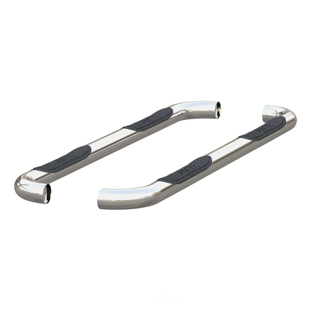 ARIES 3" Round Polished Stainless Side Bars 205040-2 fits Dodge Ram 1500 / Ram 2500 / Ram 3500 - Additional View 5