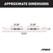 Load image into Gallery viewer, ARIES 3" Round Polished Stainless Side Bars 205040-2 fits Dodge Ram 1500 / Ram 2500 / Ram 3500 - Additional View 6