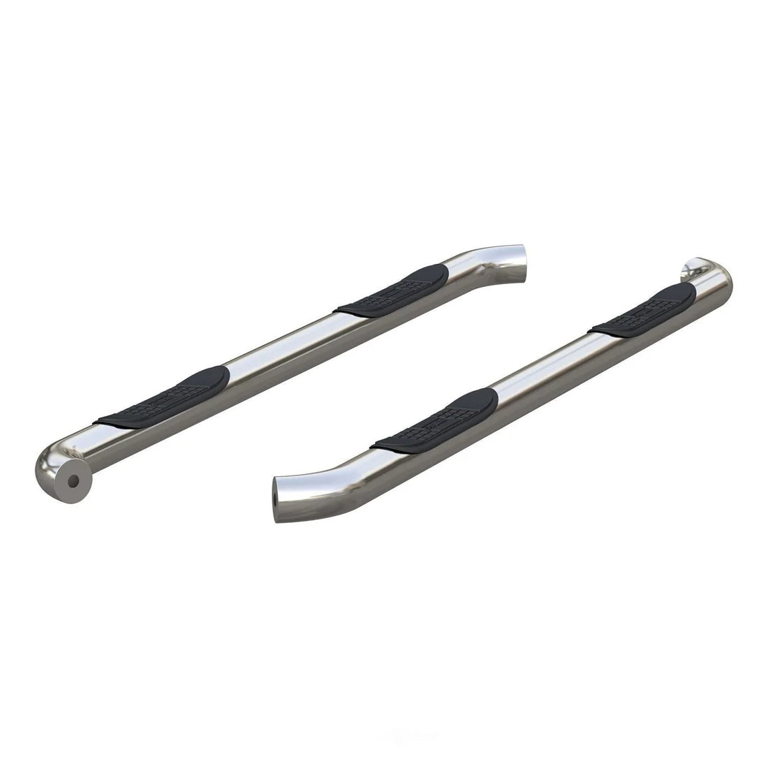 ARIES 3" Round Polished Stainless Side Bars 209018-2 fits Nissan Equator / Frontier - Additional View 5