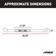 Load image into Gallery viewer, ARIES 3" Round Polished Stainless Side Bars 35600-2 fits Jeep Wrangler YJ / Wrangler Tj - Back View