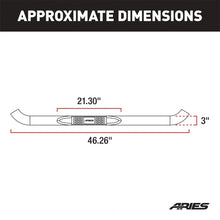 Load image into Gallery viewer, ARIES 3" Round Polished Stainless Side Bars 35600-2 fits Jeep Wrangler YJ / Wrangler Tj - Back View