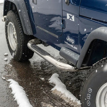 Load image into Gallery viewer, ARIES 3" Round Polished Stainless Side Bars 35600-2 fits Jeep Wrangler YJ / Wrangler Tj - Additional View 8