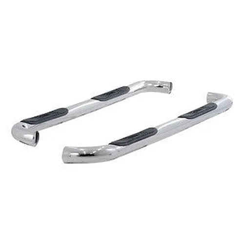 ARIES - 3" Round Polished Stainless Side Bars, Select 204052-2 fits Chevrolet Colorado / GMC Canyon - Back View