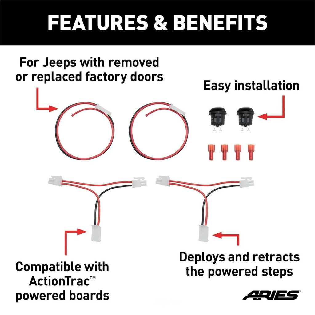 ARIES 3020000 ActionTrac Door Delete Switch Kit 3020000 - Side View
