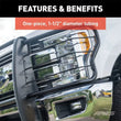 Load image into Gallery viewer, ARIES 3063 1-1/2-Inch Black Steel Grille Guard, No-Drill 3063 fits Ford F-150 - Additional View 6