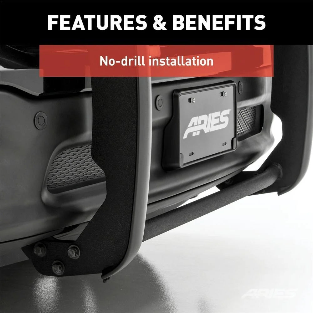 ARIES 3065 1-1/2-Inch Black Steel Grille Guard, No-Drill 3065 fits Ford Explorer - Additional View 8