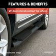 Load image into Gallery viewer, ARIES 4" Black Steel Oval Side Bars S223044 fits Ford F-150 / F-250 / F-350 / F-450 / F-550 - Side View