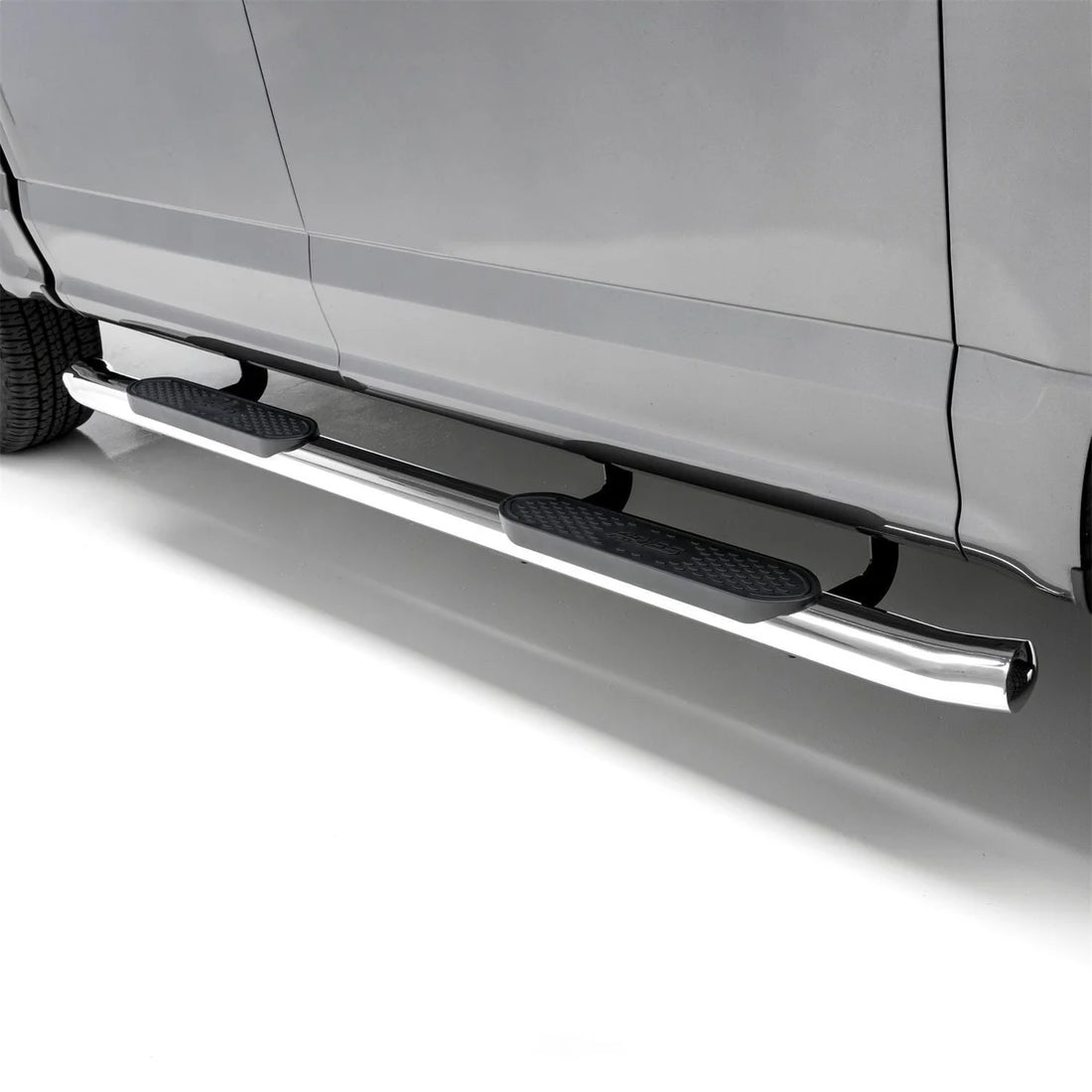 ARIES 4" Polished Stainless Oval Side Bars S223043-2 fits Ford F150 / F250 / F350 / F450 / F550 - Additional View 11