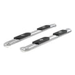 Load image into Gallery viewer, ARIES 4" Polished Stainless Oval Side Bars S223044-2 fits Ford F150 / F250 / F350 / F450 / F550 - Back View