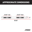 Load image into Gallery viewer, ARIES 4" Polished Stainless Oval Side Bars S223044-2 fits Ford F150 / F250 / F350 / F450 / F550 - Installation View