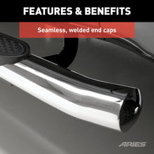 Load image into Gallery viewer, ARIES 4" Polished Stainless Oval Side Bars S223046-2 fits Ford Ranger Supercrew
