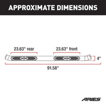Load image into Gallery viewer, ARIES 4" Polished Stainless Oval Side Bars S224013-2 fits 2001-2014 Chevrolet / GMC - Installation View