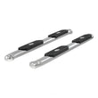 Load image into Gallery viewer, ARIES 4" Polished Stainless Oval Side Bars S224046-2 fits Silverado / Sierra 1500 / 2500 / 3500 - Back View