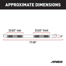 Load image into Gallery viewer, ARIES 4" Polished Stainless Oval Side Bars S224046-2 fits Silverado / Sierra 1500 / 2500 / 3500 - Installation View