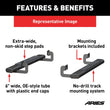 Load image into Gallery viewer, ARIES 4445022 6 x 53-Inch Oval Black Aluminum Nerf Bars 4445022 fits Ford F-150