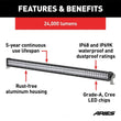 Load image into Gallery viewer, ARIES 50" Double-Row LED Light Bar (24,000 Lumens) 1501278 - Back View