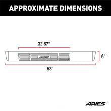 Load image into Gallery viewer, ARIES 6" x 53" Black Aluminum Oval Side Bars (No Brackets) B2853 fits 2006-2007 Chevrolet Silverado 1500 LT / 2016-2017 Fo...