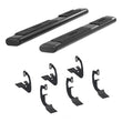 Load image into Gallery viewer, ARIES 6" x 75" Black Aluminum Oval Side Bars 4445002 fits Silverado / Tahoe / Sierra / Yukon - Side View
