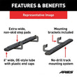 Load image into Gallery viewer, ARIES 6" x 75" Black Aluminum Oval Side Bars 4445002 fits Silverado / Tahoe / Sierra / Yukon - Installation View
