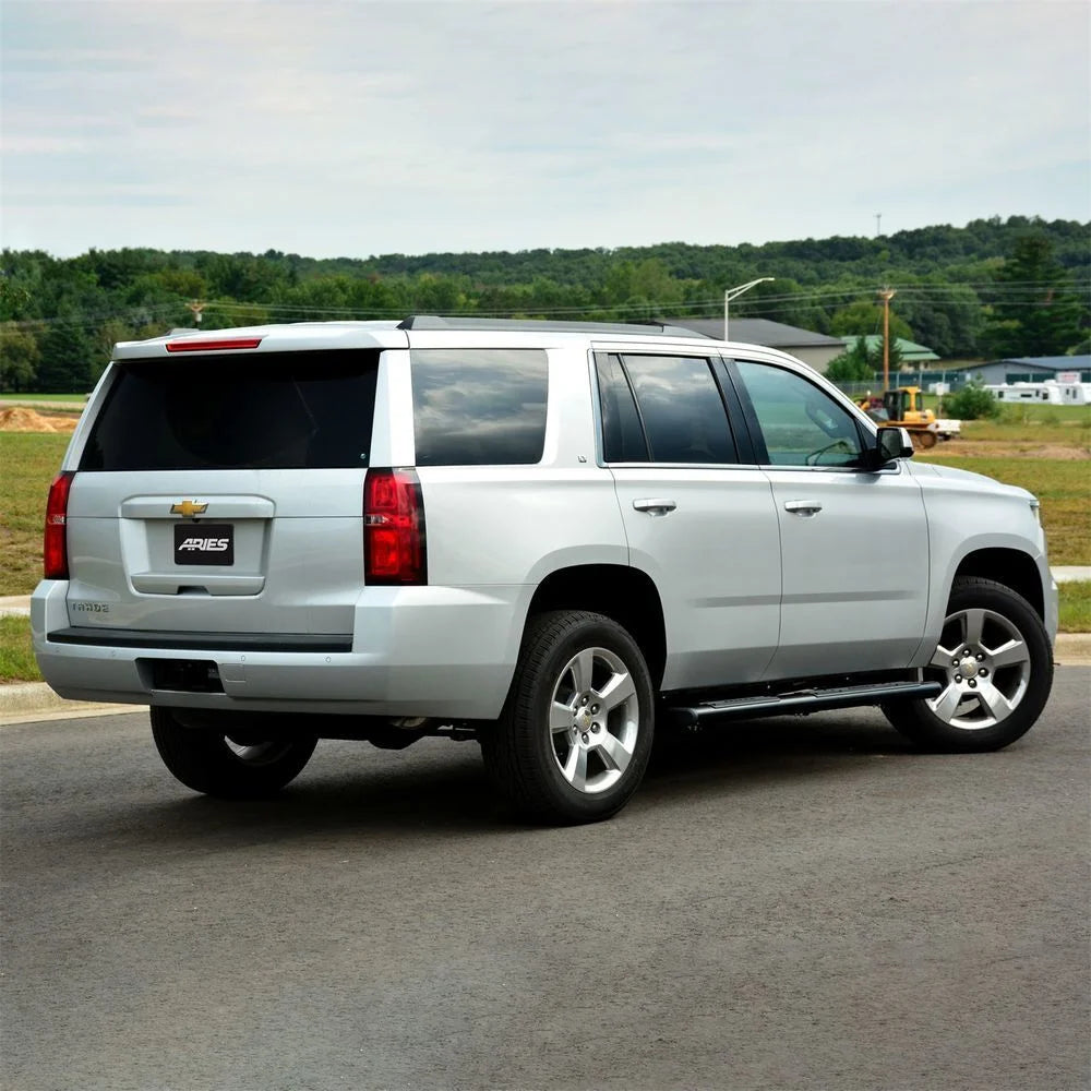 ARIES 6" x 75" Black Aluminum Oval Side Bars 4445002 fits Silverado / Tahoe / Sierra / Yukon - Additional View 8