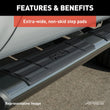 Load image into Gallery viewer, ARIES 6" x 75" Black Aluminum Oval Side Bars 4445007 fits 1999-2000 Chevrolet Silverado 1500 / 1999-2000 GMC Sierra 1500 /...