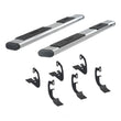 Load image into Gallery viewer, ARIES 6" x 75" Polished Stainless Oval Side Bars 4444014 fits Dodge Ram 1500 - Side View