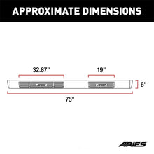 Load image into Gallery viewer, ARIES 6" x 75" Polished Stainless Oval Side Bars (No Brackets) S2875 fits 1999-2000 Chevrolet Silverado 1500 / 2001-2004 C...