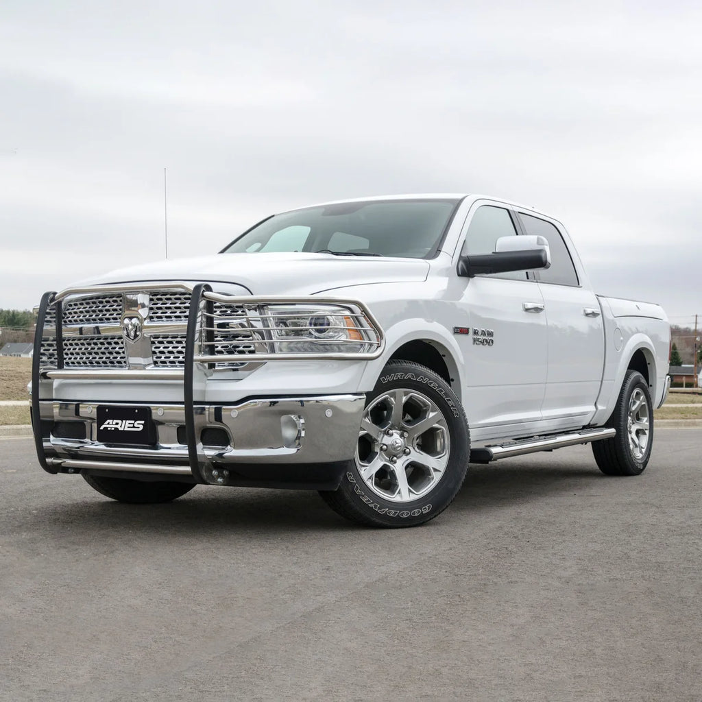 ARIES 6" x 85" Polished Stainless Oval Side Bars 4444015 fits 1998-2001 Dodge Ram 2500 / 1998-2001 Dodge Ram 3500 / Dodge ...