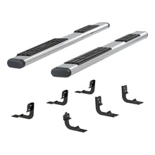 Load image into Gallery viewer, ARIES 6" x 85" Polished Stainless Oval Side Bars 4444044 fits Dodge Ram 1500 / Ram 2500 / Ram 3500 - Side View