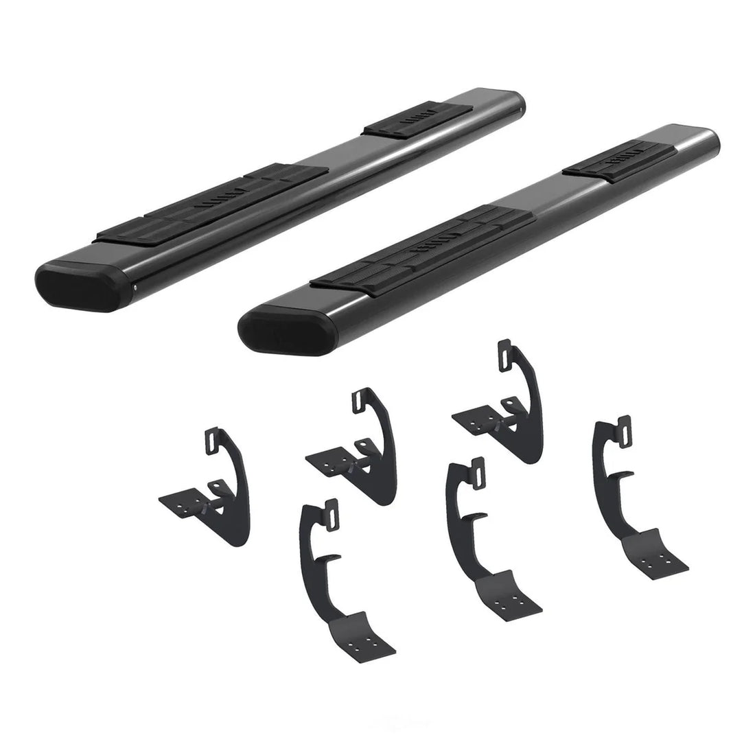 ARIES 6" x 91" Black Aluminum Oval Side Bars 4445026 fits 1999-2016 Ford F-250 / F-250 Super Duty / F-350 Super Duty / F-4...