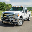 Load image into Gallery viewer, ARIES 6" x 91" Black Aluminum Oval Side Bars 4445026 fits 1999-2016 Ford F-250 / F-250 Super Duty / F-350 Super Duty / F-4...
