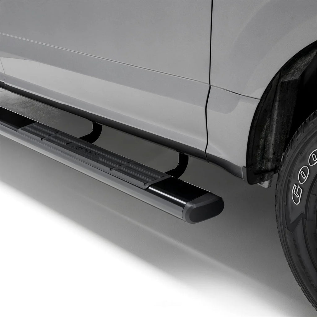 ARIES 6" x 91" Black Aluminum Oval Side Bars 4445047 fits Ram 1500 CREW CAB - Main Product View