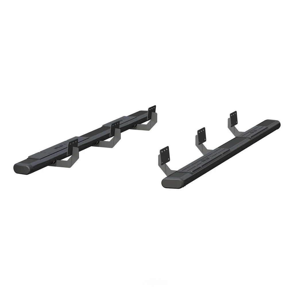 ARIES 6" x 91" Black Aluminum Oval Side Bars 4445047 fits Ram 1500 CREW CAB - Side View