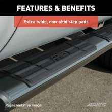 Load image into Gallery viewer, ARIES 6" x 91" Black Aluminum Oval Side Bars 4445047 fits Ram 1500 CREW CAB - Additional View 6