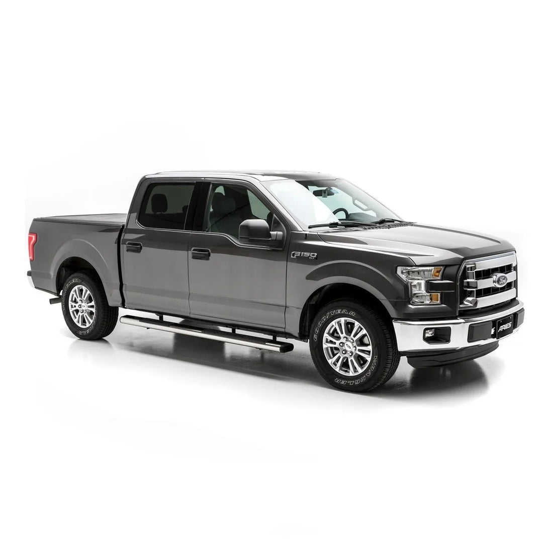 ARIES 6" x 91" Polished Stainless Oval Side Bars 4444027 fits Ford F-Series - Additional View 8