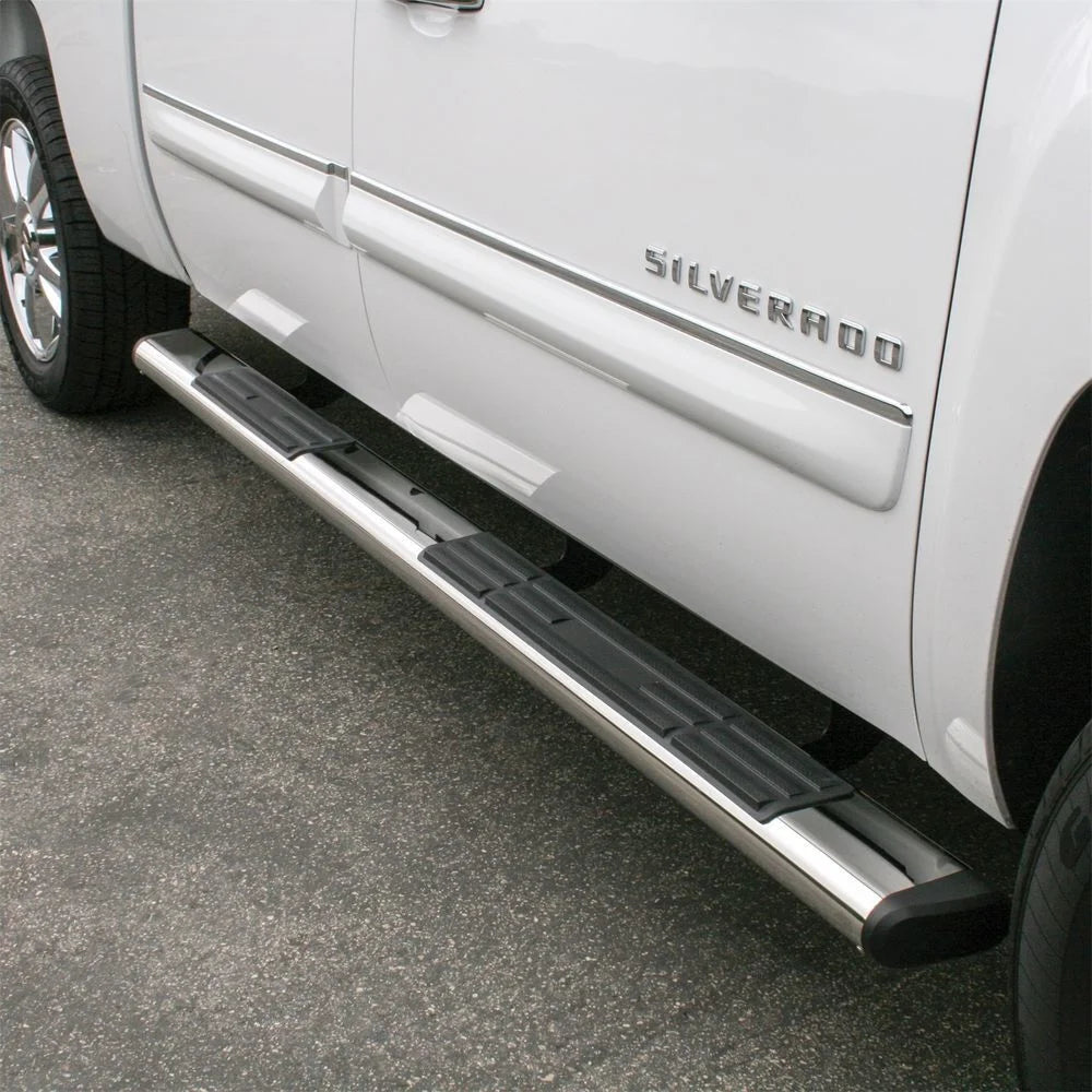 ARIES 6" x 91" Polished Stainless Oval Side Bars 4444049 fits Silverado / Sierra / CREW CAB - Additional View 9