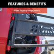 Load image into Gallery viewer, ARIES AR15009 Black Aluminum Front Tube Half Doors AR15009 fits 2007-2017 Jeep Wrangler JK