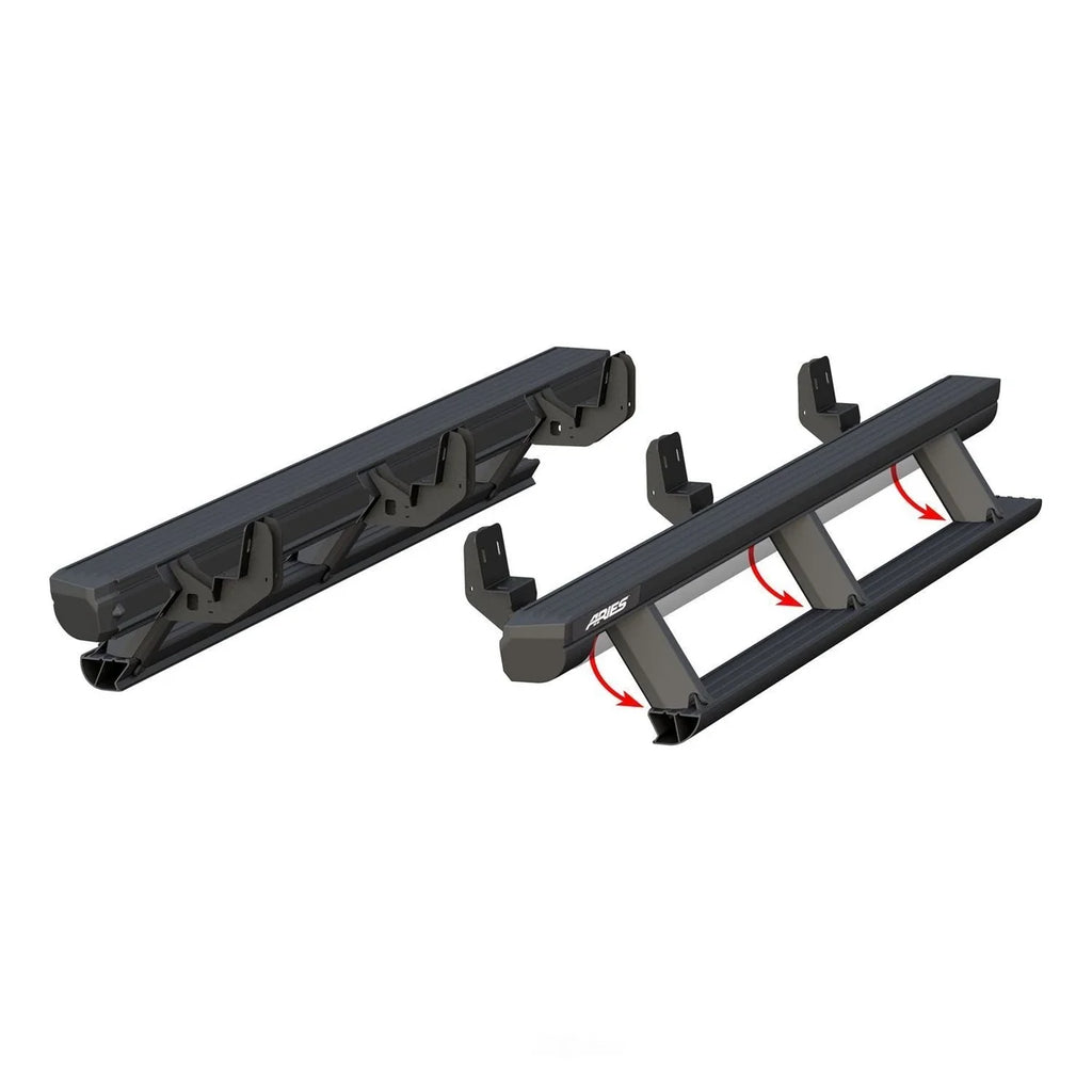 ARIES ActionTrac 83.6" Powered Running Boards 3047904 fits Colorado / Canyon CREW CAB - Side View