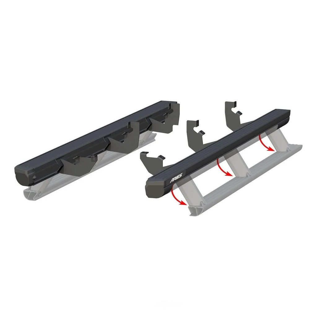 ARIES ActionTrac 83.6" Powered Running Boards 3047923 fits Ford Ranger - Side View