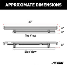 Load image into Gallery viewer, ARIES ActionTrac 87.6" Powered Running Boards 3048321 fits Ford F-Series - Installation View