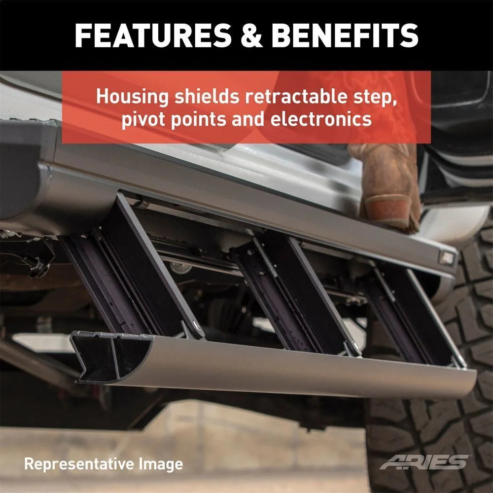 ARIES ActionTrac 87.6" Powered Running Boards 3048321 fits Ford F-Series - Additional View 8