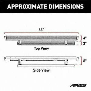 ARIES ActionTrac 87.6" Powered Running Boards 3048351 fits Toyota Tundra - Main Product View