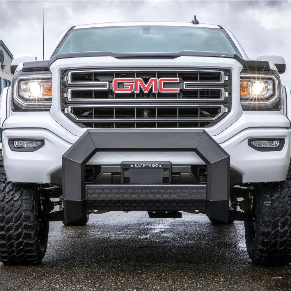 ARIES AdvantEDGE 5-1/2" Black Aluminum Bull Bar 2164003 fits Chevrolet Silverado 2500 / Silverado 3500 / GMC Sierra 2500 /...