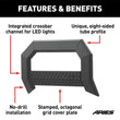 Load image into Gallery viewer, ARIES AdvantEDGE 5-1/2" Black Aluminum Bull Bar 2165001 fits Dodge Ram / Ram 2500 / Ram 3500 - Additional View 6