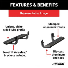 Load image into Gallery viewer, ARIES AdvantEDGE 5-1/2" x 53" Black Aluminum Side Bars 2556013 fits Ford F-250 / F-350 - Additional View 7