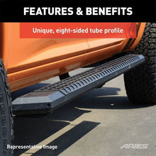 Load image into Gallery viewer, ARIES AdvantEDGE 5-1/2" x 53" Black Aluminum Side Bars 2556013 fits Ford F-250 / F-350 - Additional View 8