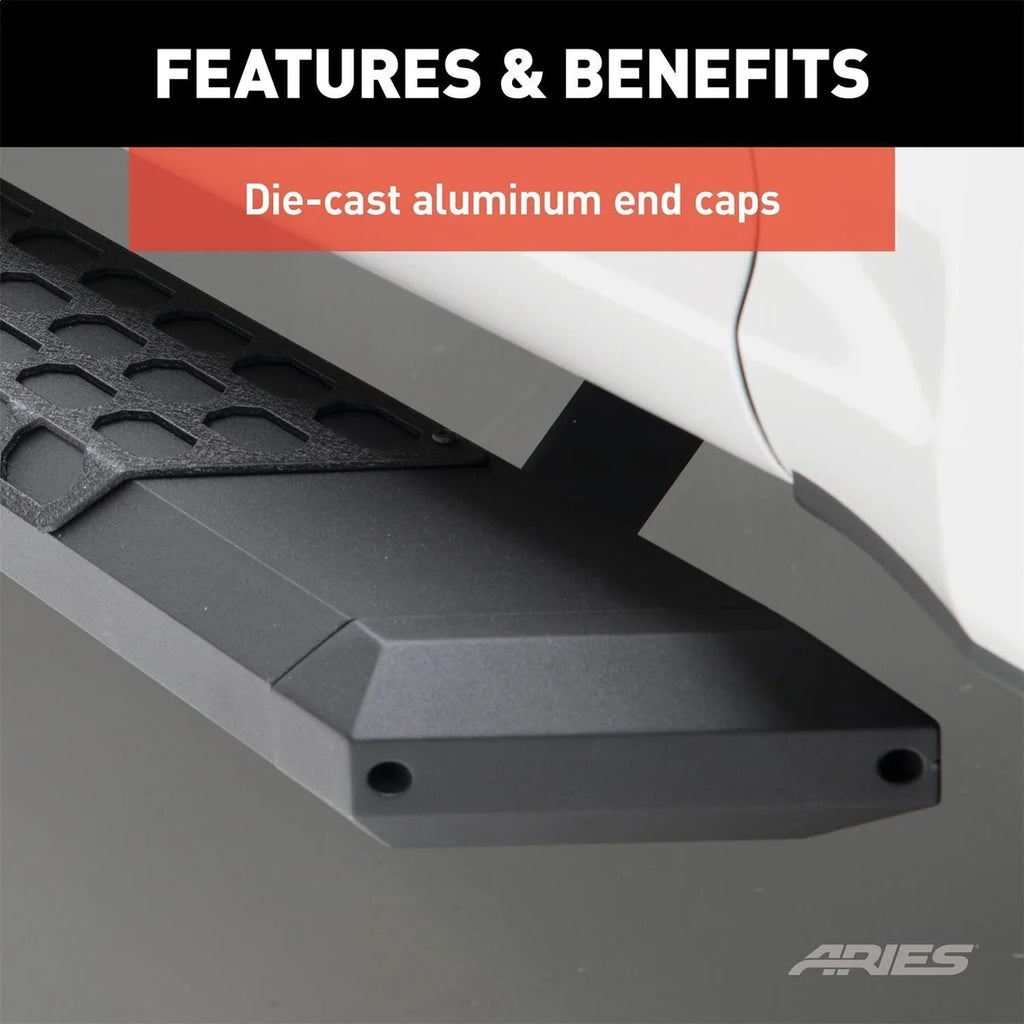 ARIES AdvantEDGE 5-1/2" x 53" Black Aluminum Side Bars 2556013 fits Ford F-250 / F-350 - Additional View 10